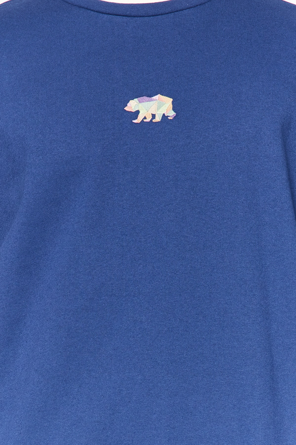 Trendyolmilla  Lacivert Oversize/Geniş Kesim Fit Hayvan Nakışlı İçi Polar/Sıcak Tutan Sweatshirt TMNAW23SW00191 - Görsel 2