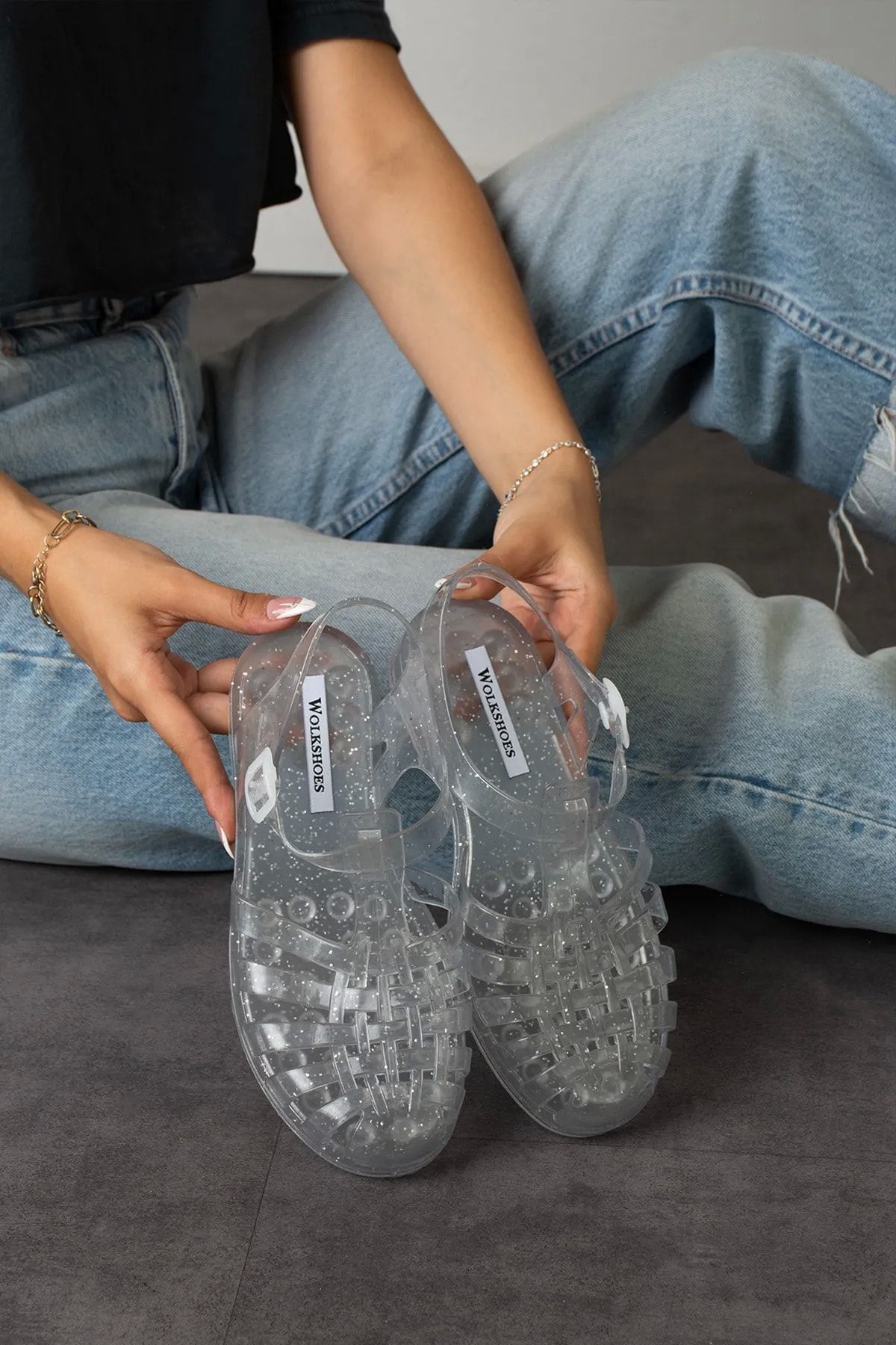 Forever 21 clear sandals top
