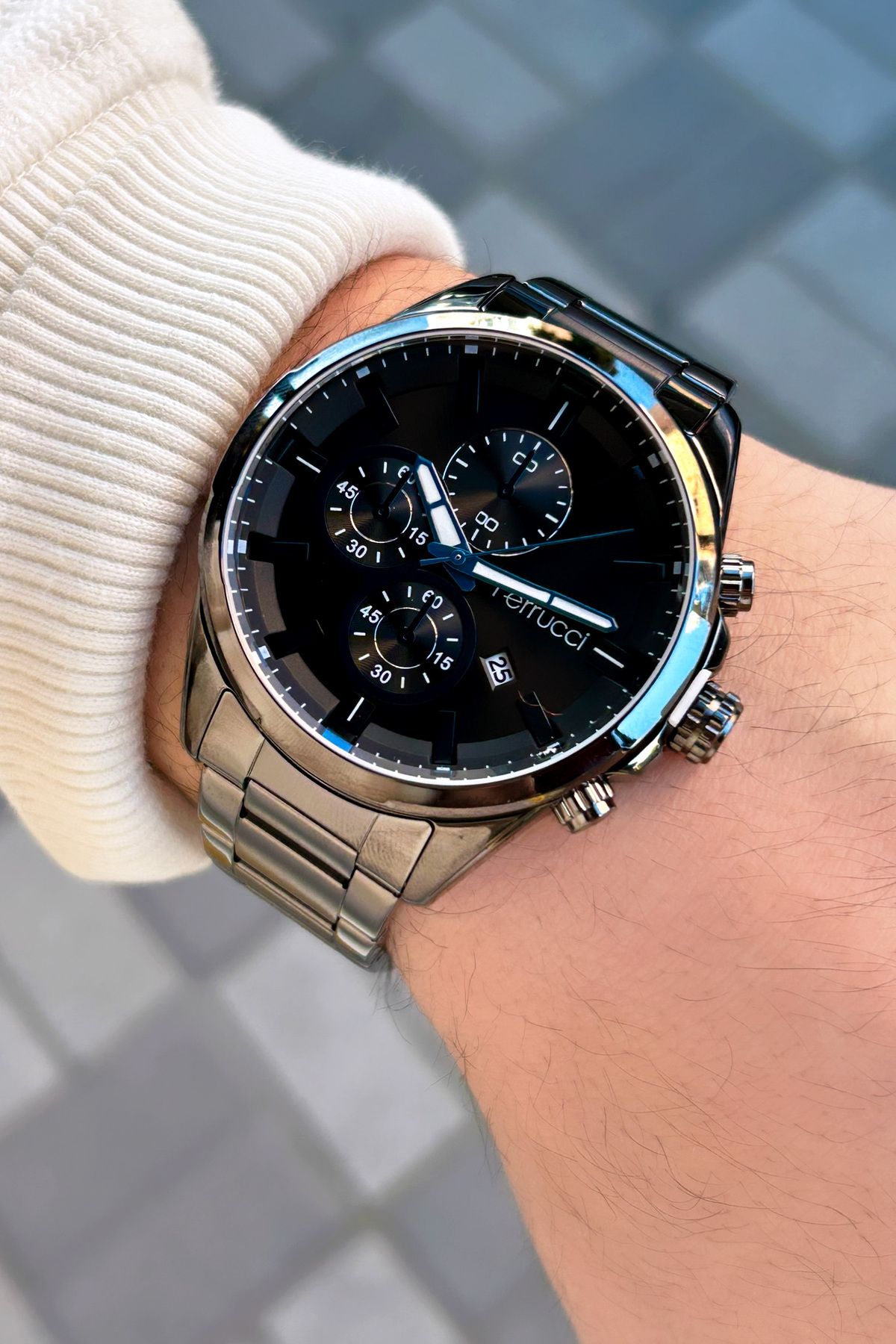 Ferrucci Watch Dark blue Black Trendyol