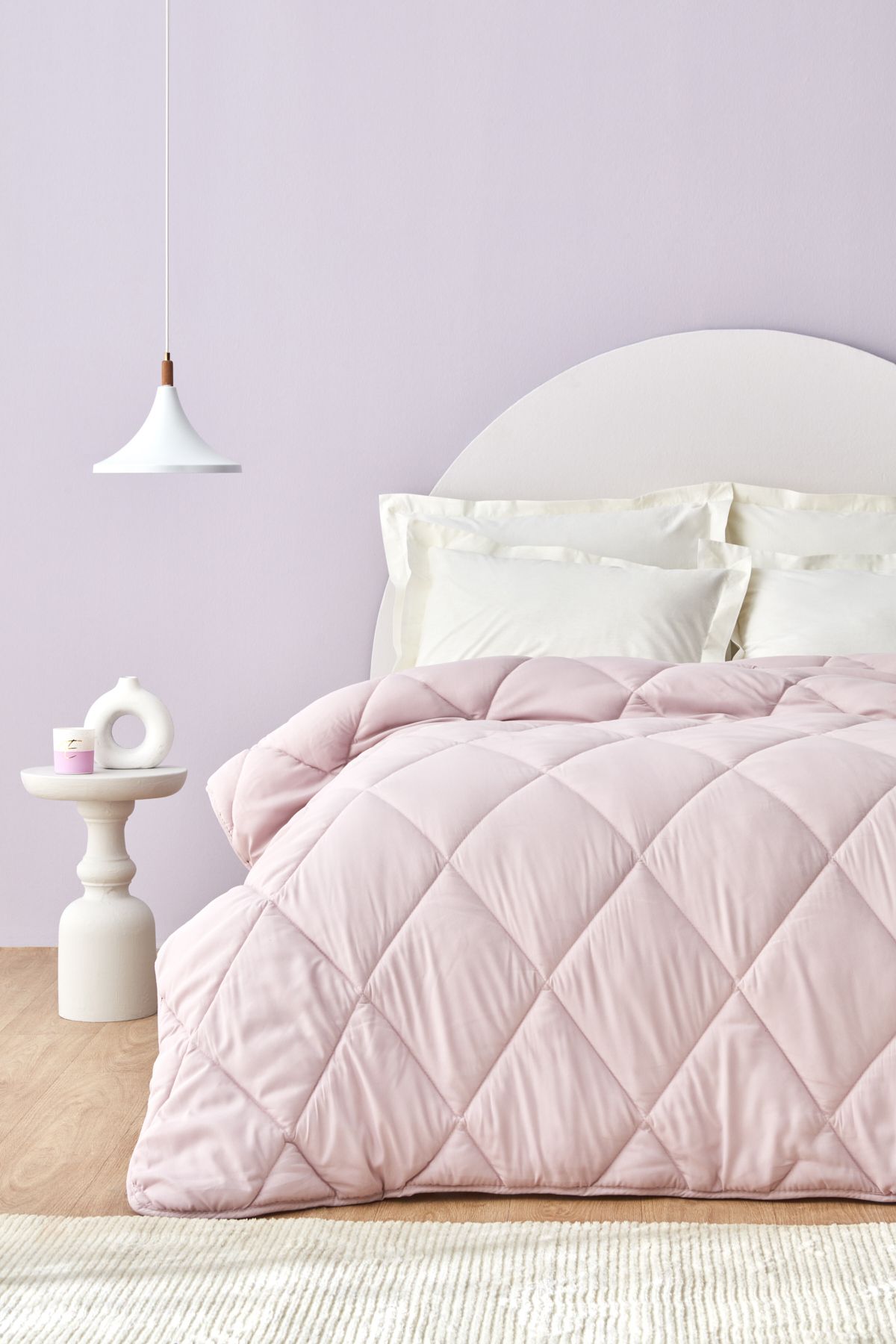 Sarah Anderson-Grimes Microfiber Double Quilt Lilac 1