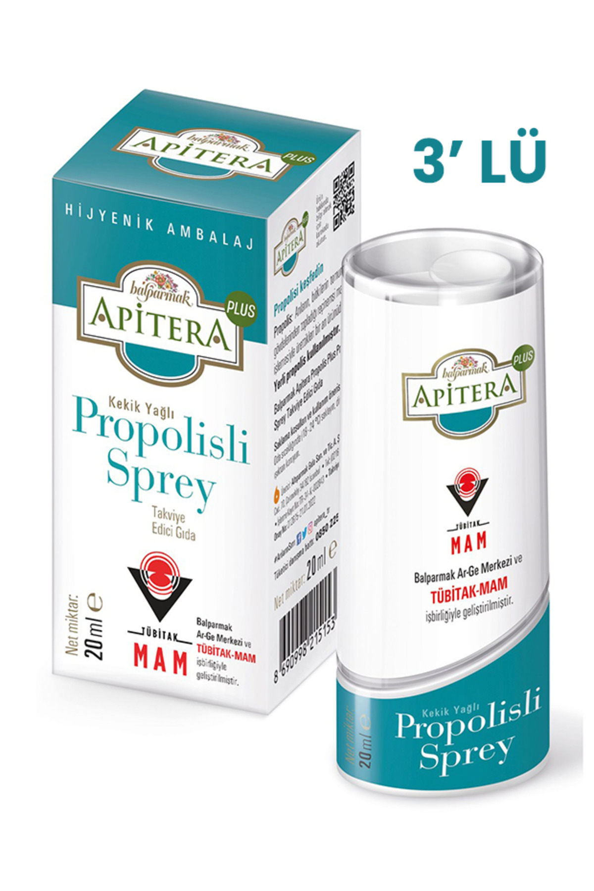 Balparmak Apitera Plus Propolisli Sprey 20 ml 3 Adet - Fiyatı, Yorumları