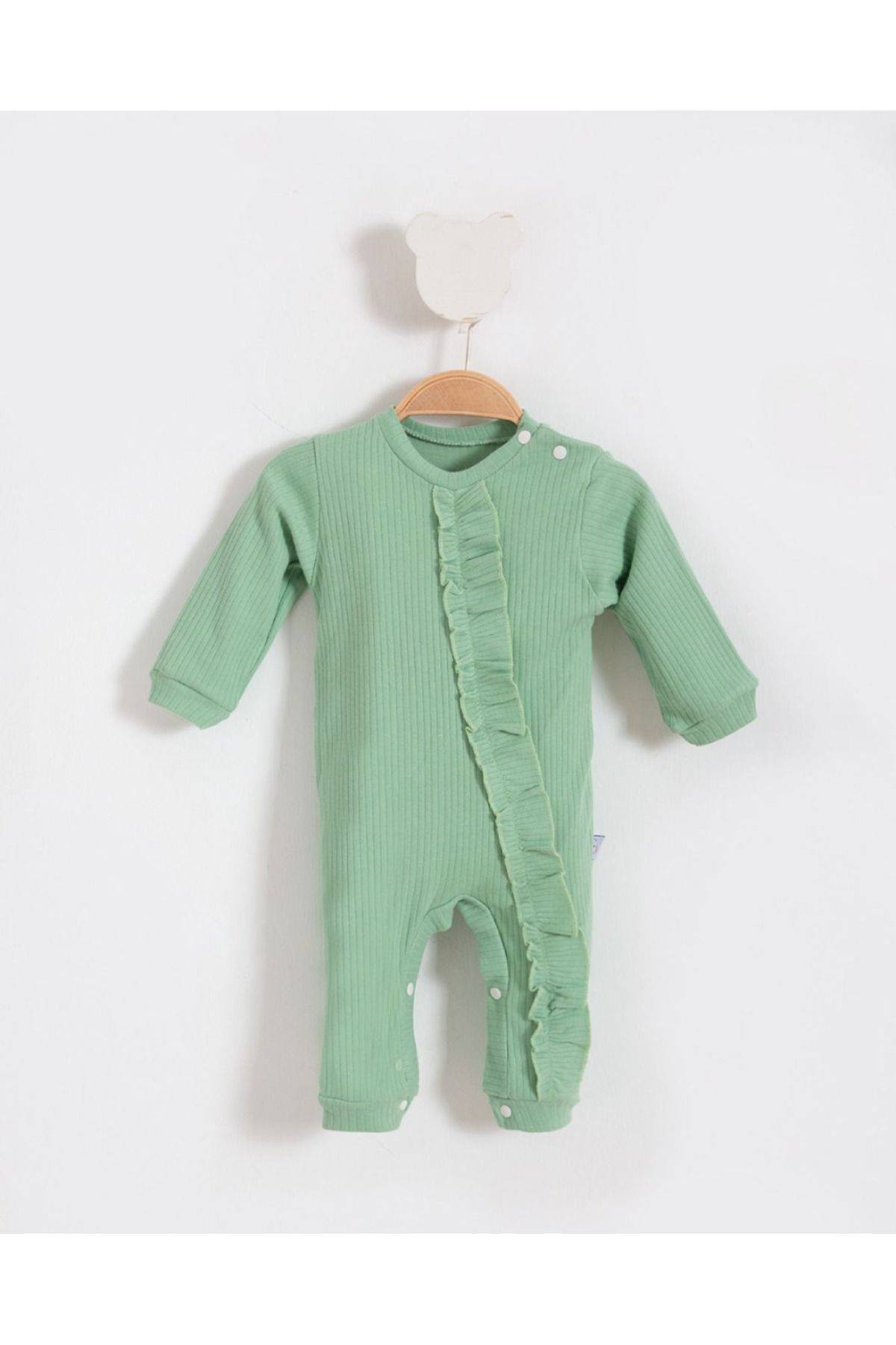 Green cotton jumpsuit sale