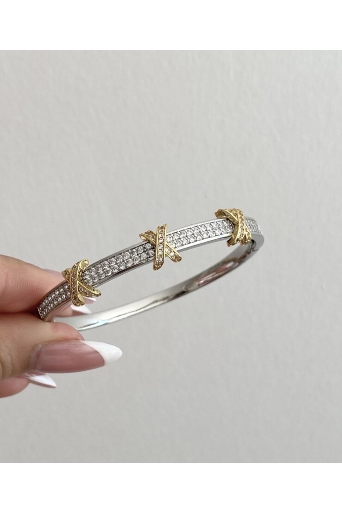 Silver clearance rose bracelet