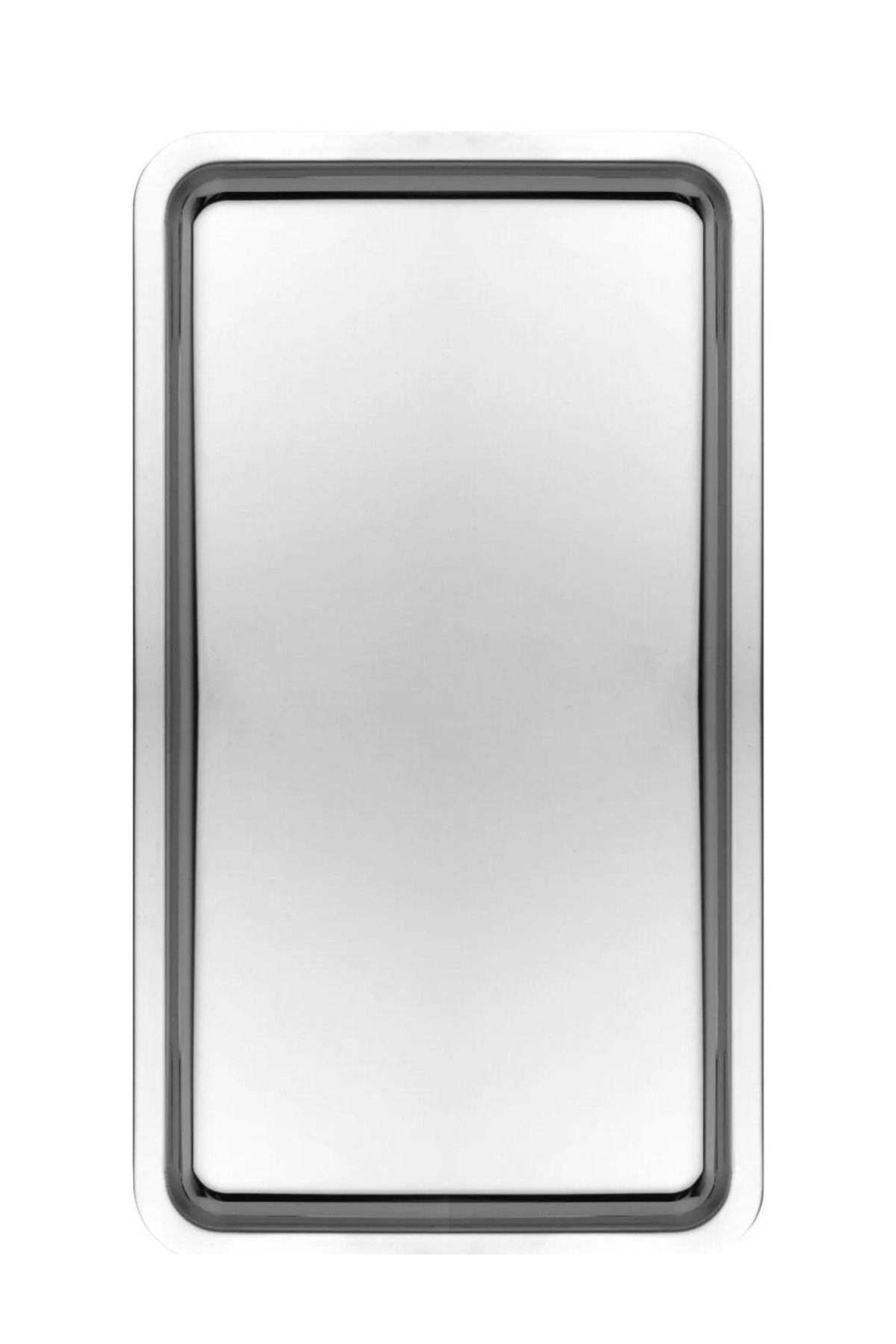 Kitchen Design Lab Paslanmaz Çelik Gümüş Renk Dikdörtgen Geniş Metal