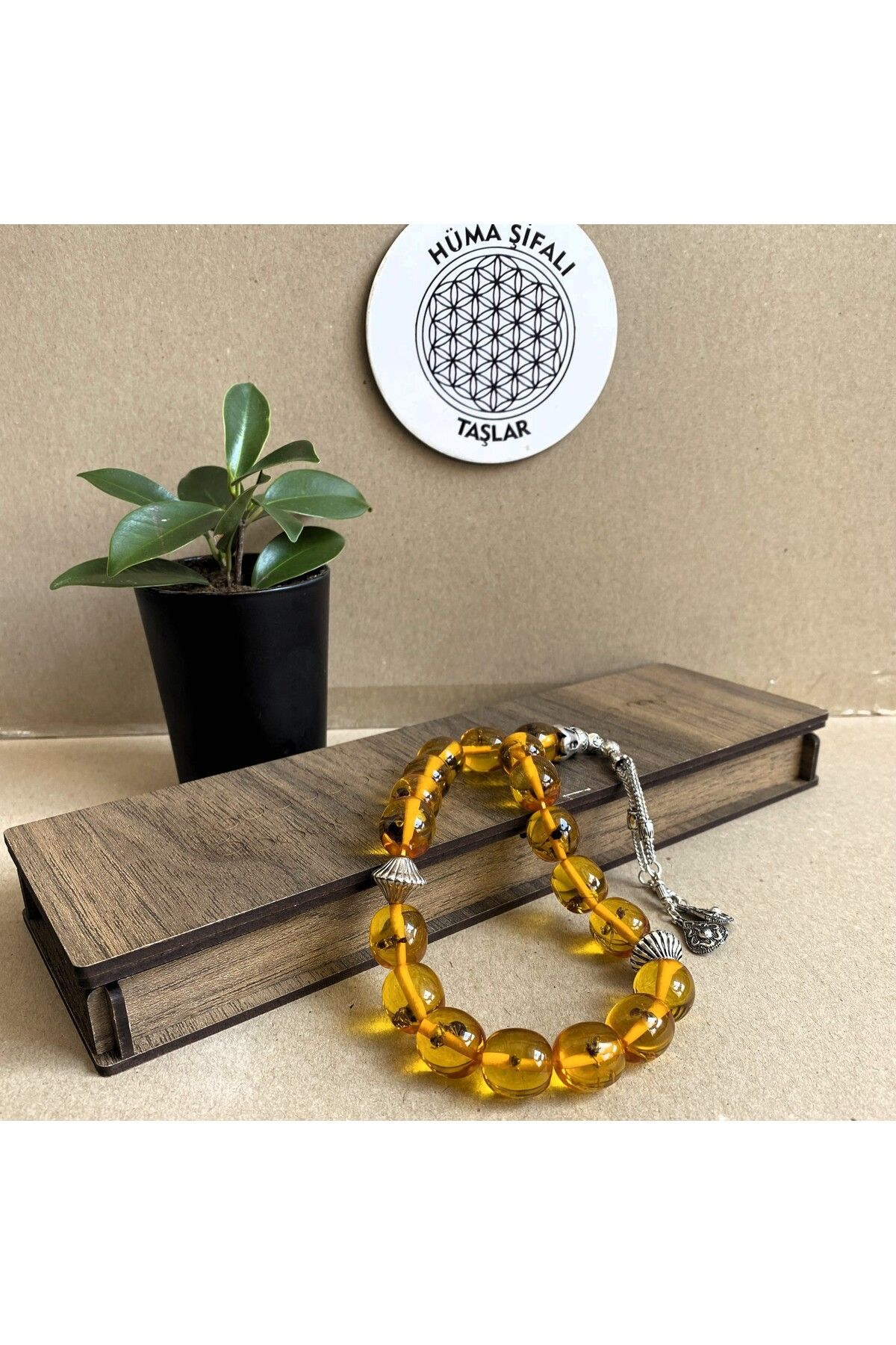 Amber crown top teething bracelet