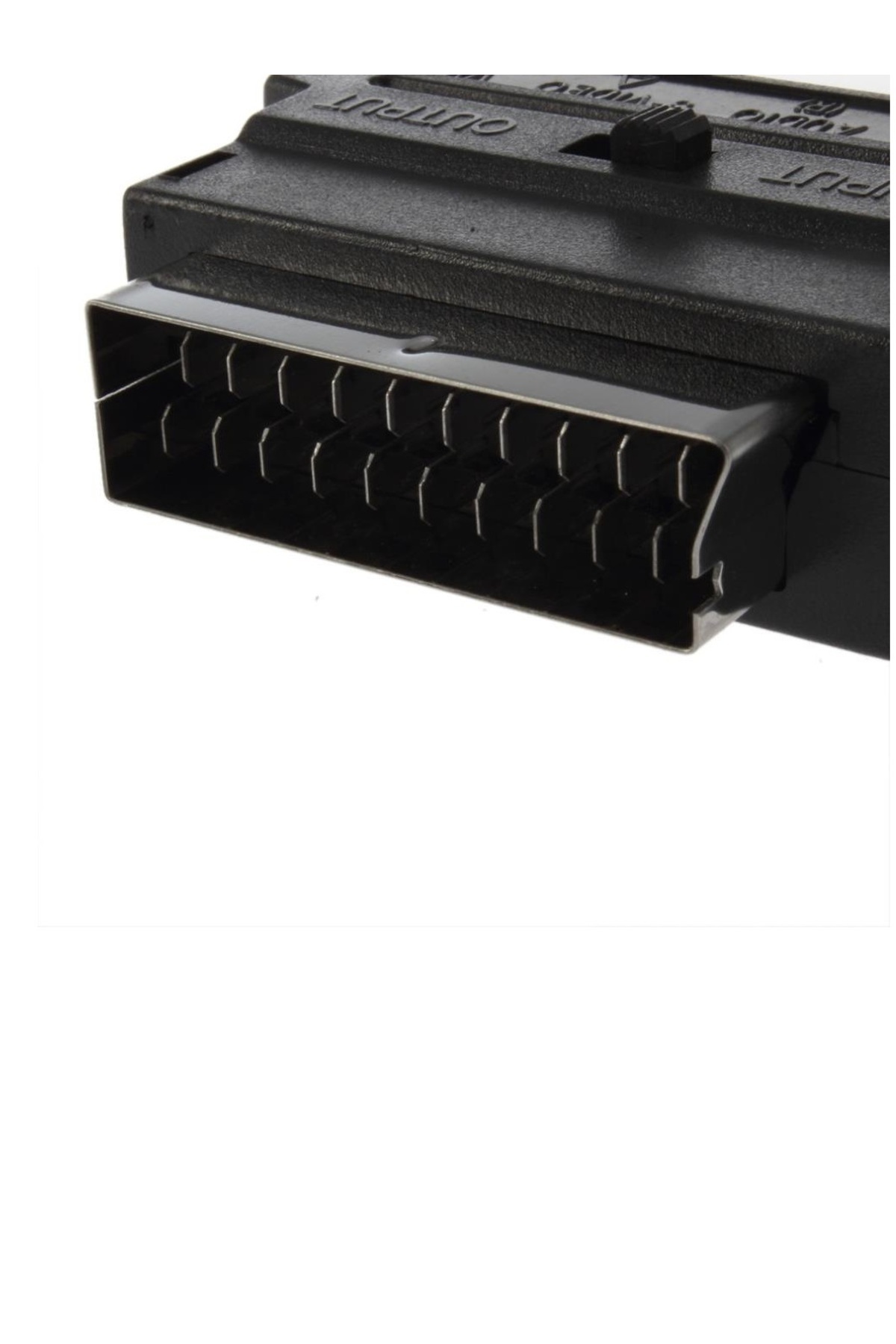 Adattatore SCART A 3 RCA + SVIDEO Con Interruttore Di Uscita – Collegamento Per Proiettori, Lettori DVD E Decoder