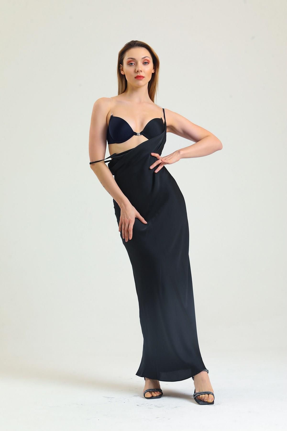 Magic Form-Black Front Clip Back and Strap Push-Up Bra with Transparent Sponge C2T0N3O0 4