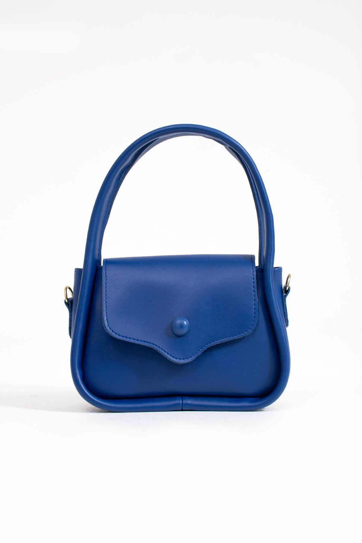 Dark blue on sale leather bag