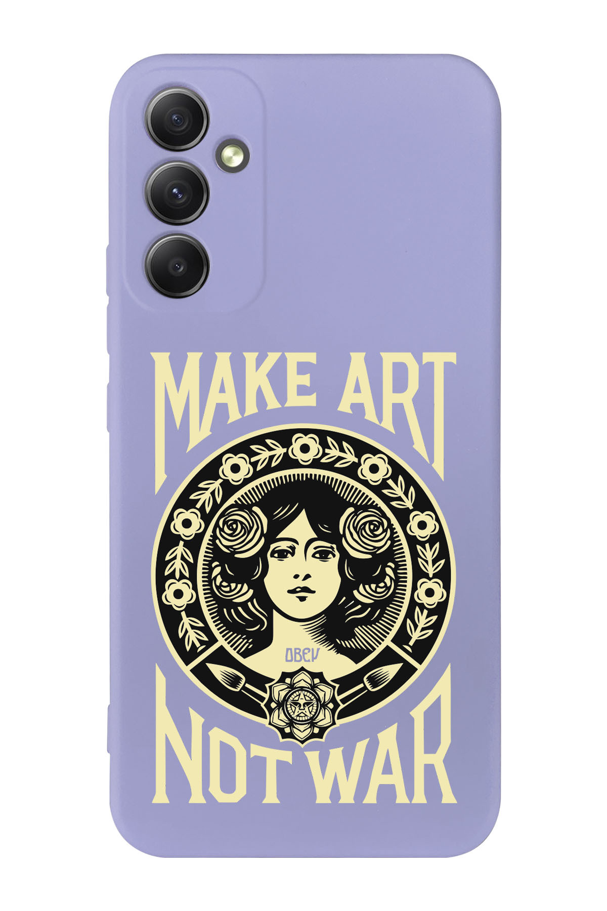 Galaxy A34 5g Compatible Make Art Not War Design Phone Case