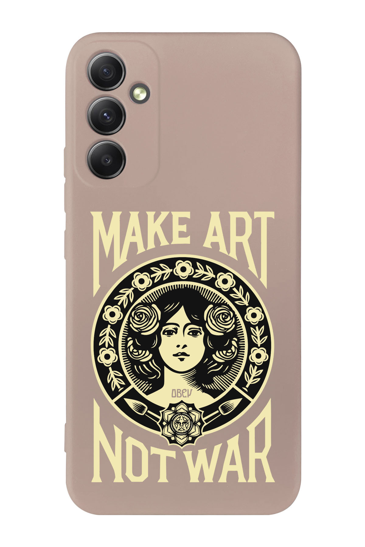 Galaxy A34 5g Compatible Make Art Not War Design Phone Case