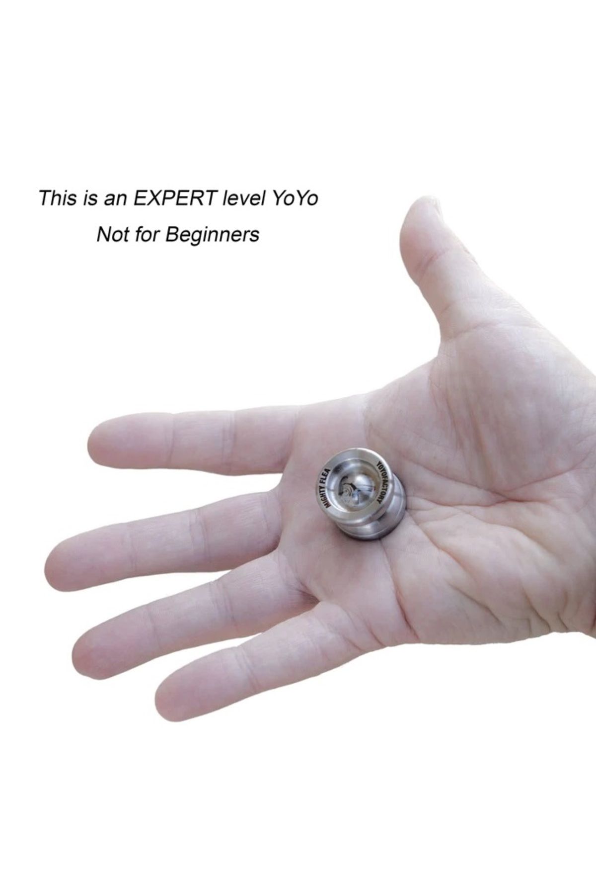 YoYoFactory Mighty Flea Profesyonel Mini Yoyo Metalik Gri