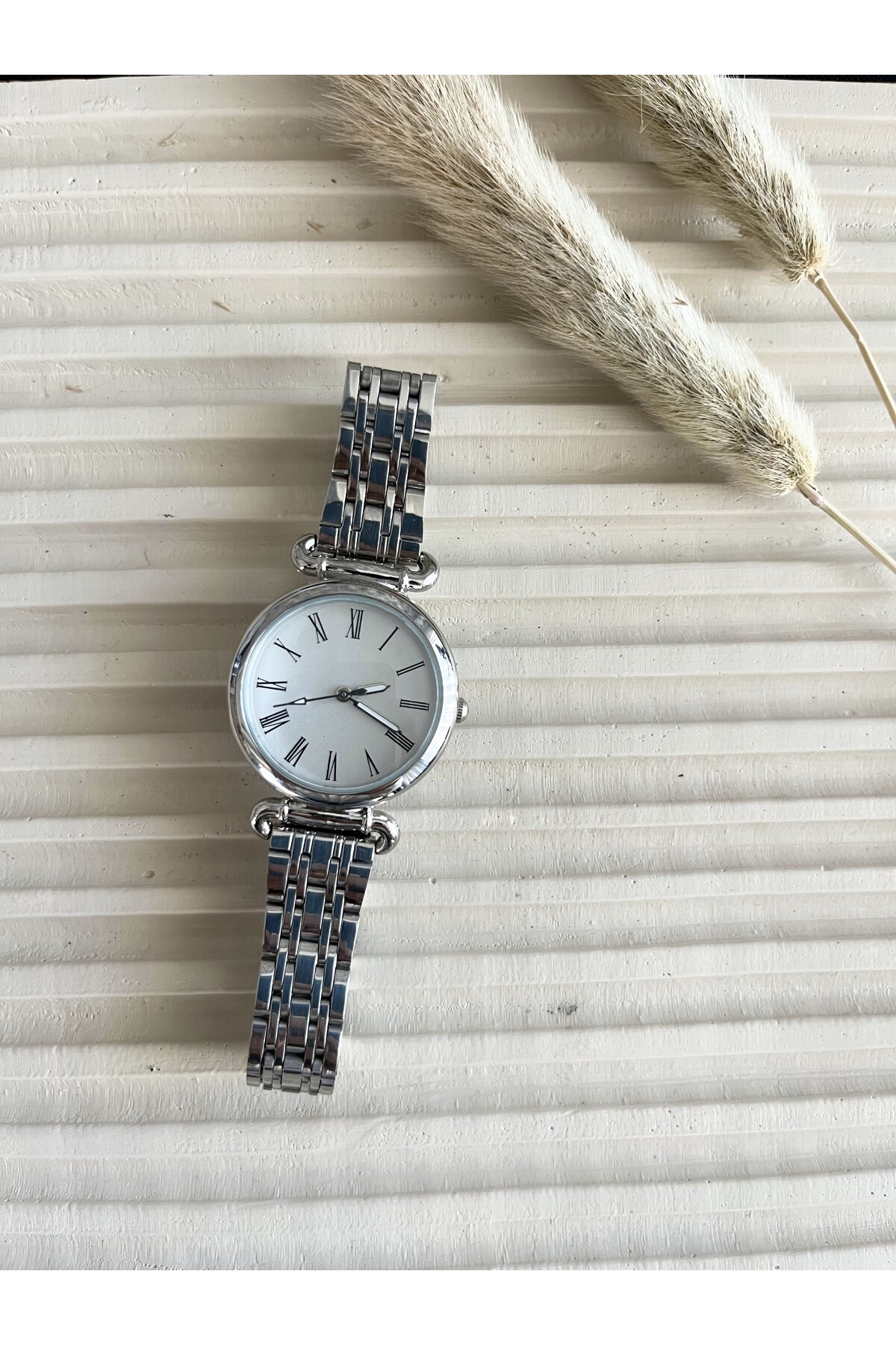 CLUPPOLOON  ÇELİK KORDON ROMA RAKAMLI KADIN KOL SAATİ - Görsel 4