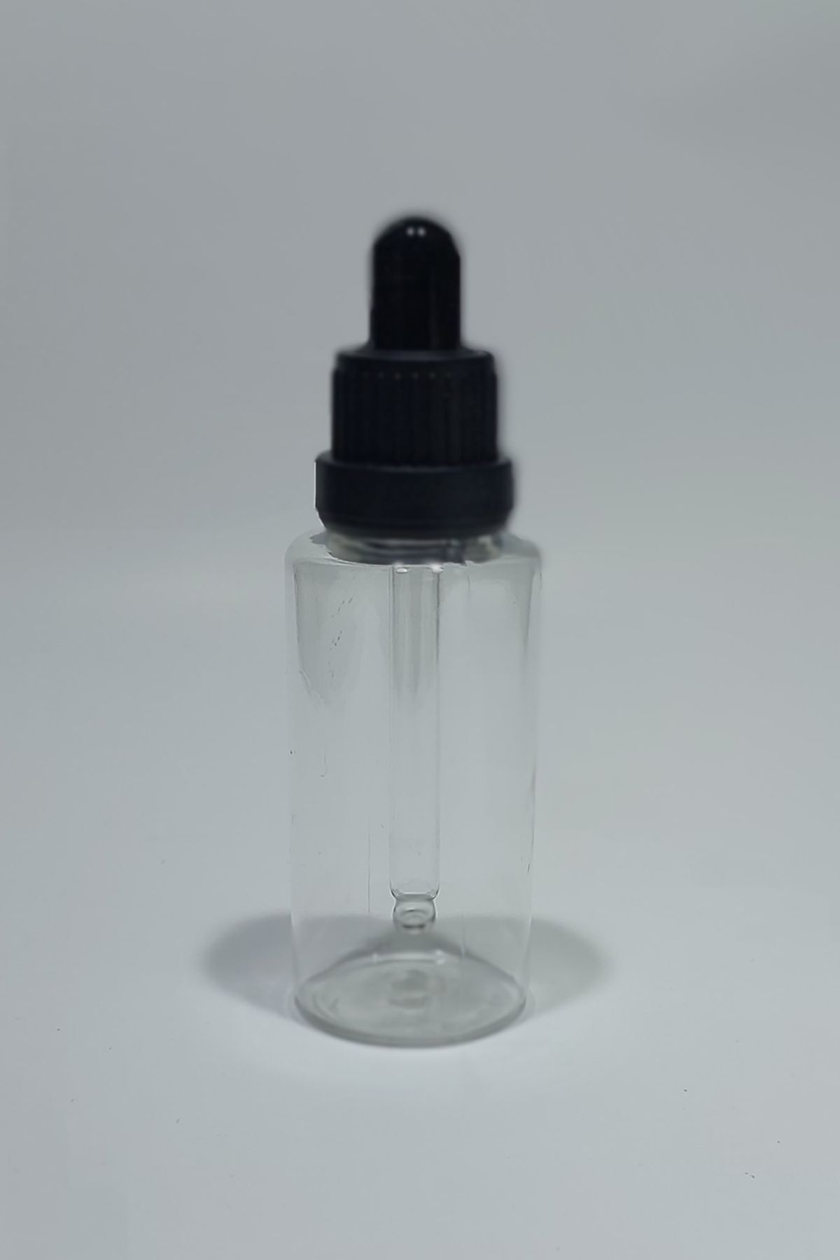 Paradise-2pcs transparent Bottle pet Dropper 50ml with black color lid 2