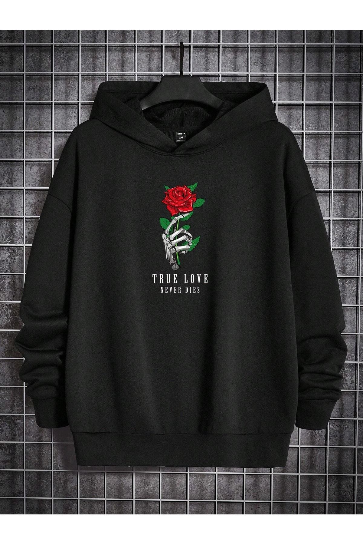 Dark rose hoodie clearance