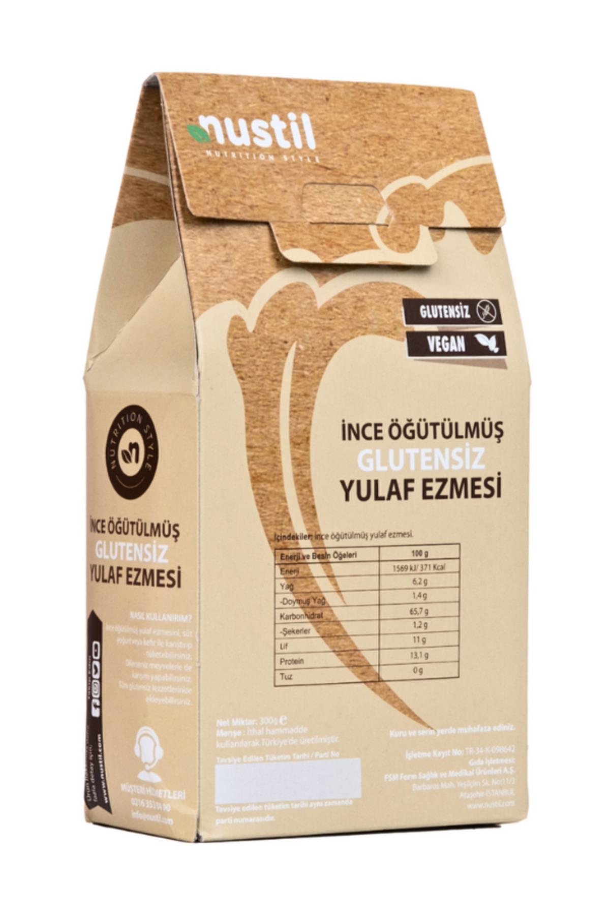 Gluten Free Finely Ground Oatmeal 300g