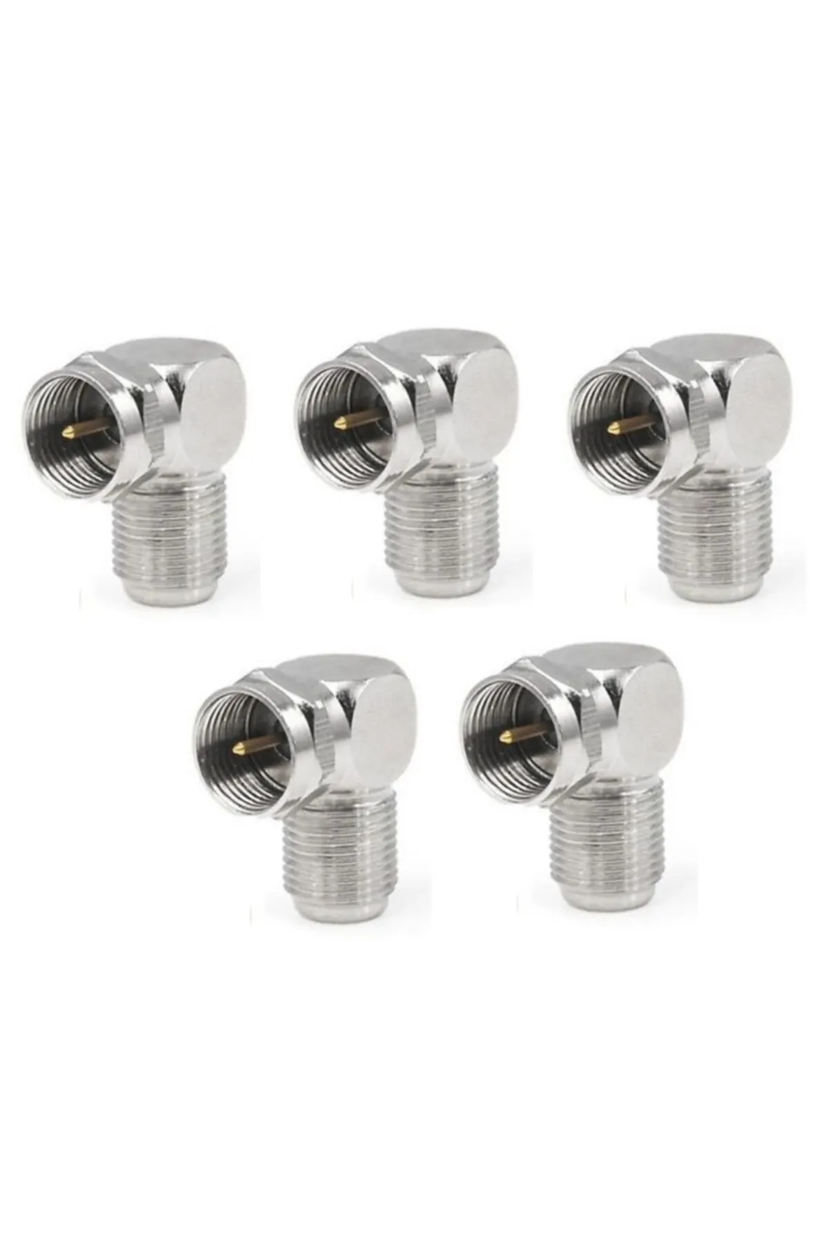 ANKTEK F L Tip Vidalı Uydu Cihazları Uyumlu Hızlı L Tip F Konnektör Kablo Ucu Rg6 Uydu Sistemi 5 Adet