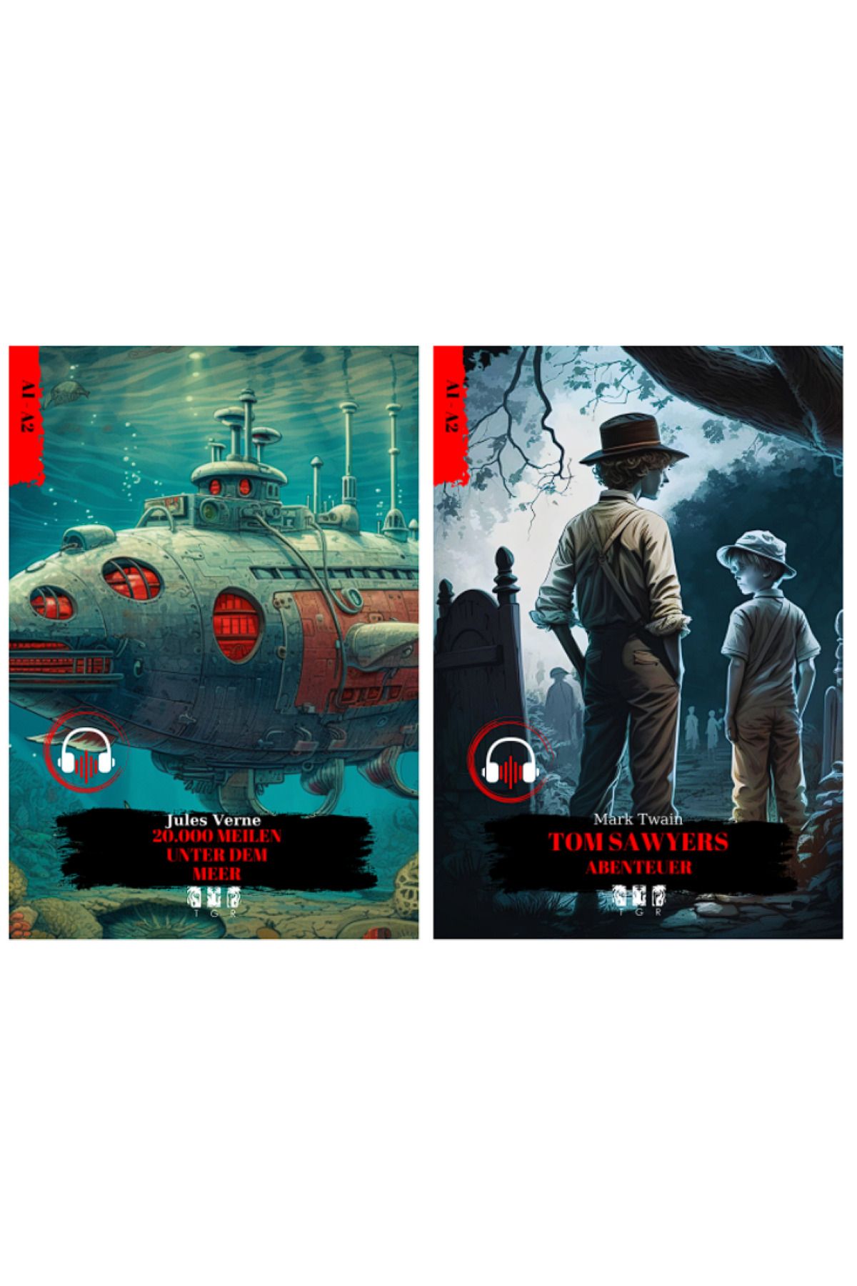 TGR PUBLICATIONS-German Story (QR CODE WITH LISTENCE - LISTENCE) Set of 6 (A1-A2) 4