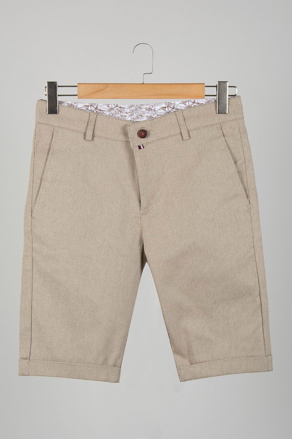 Mens slim fit linen hot sale shorts