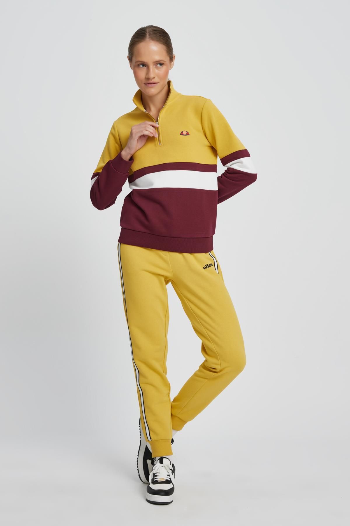Ellesse yellow store tracksuit
