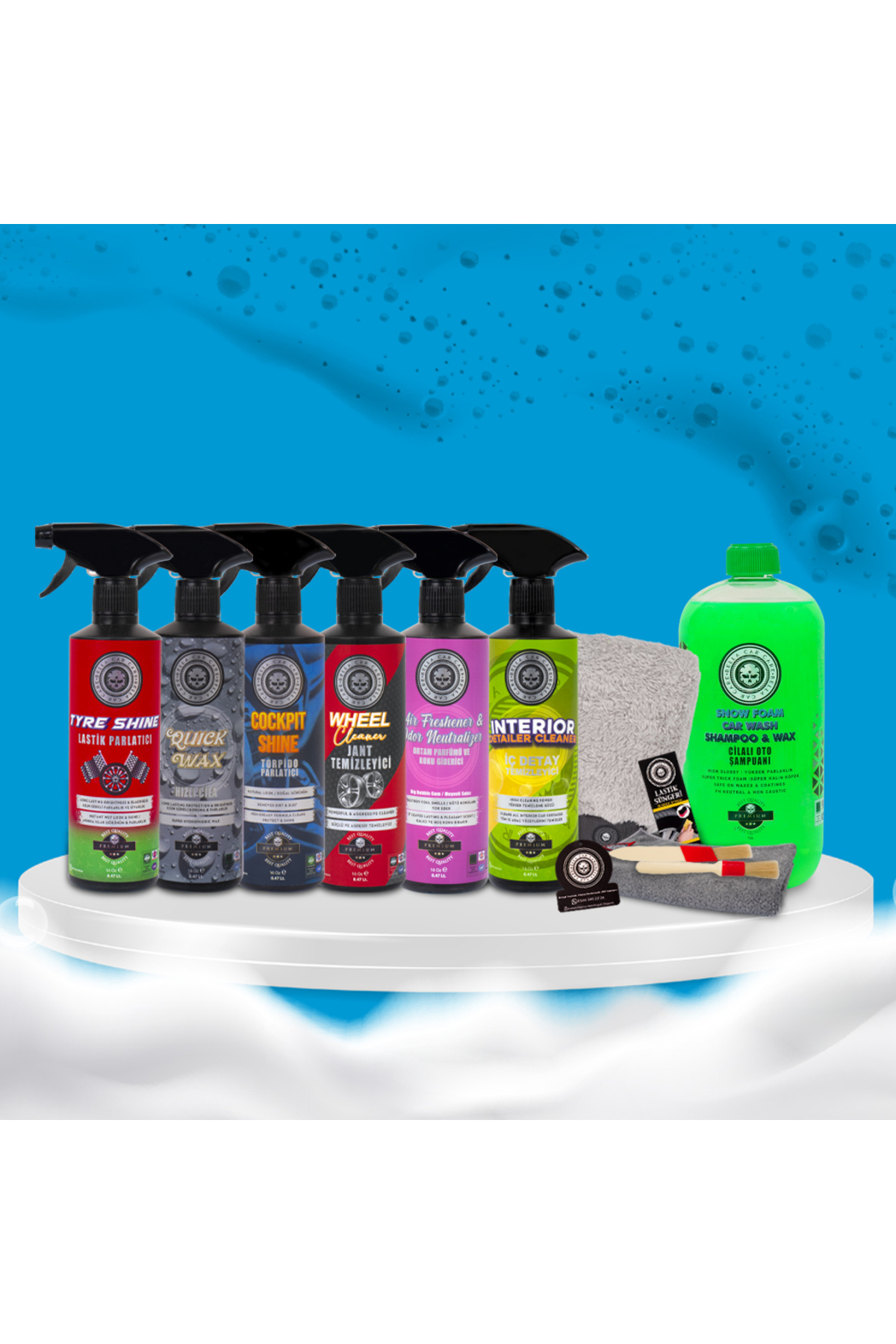 BELLA CAR CARE 13’lü Set Araç Araba Yıkama Oto Bakım Temizlik Ürünleri