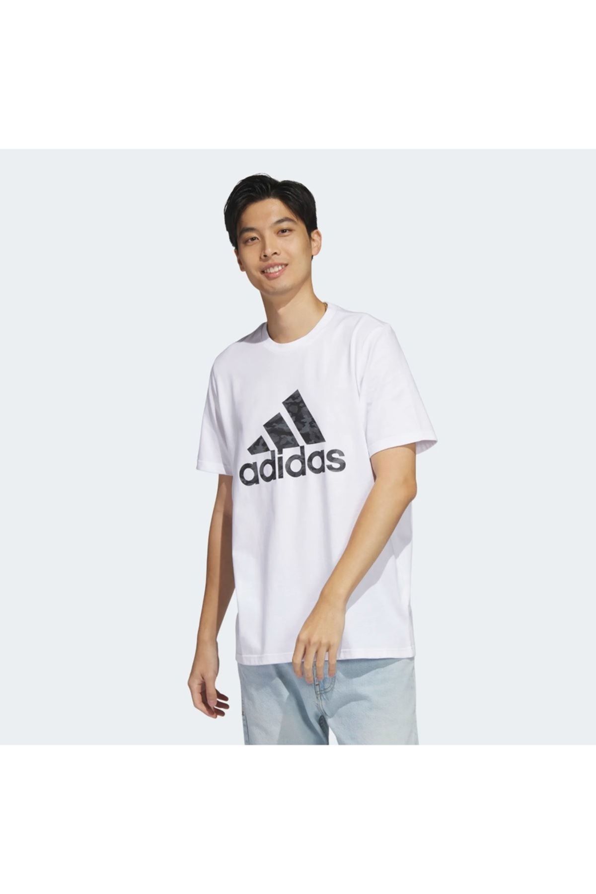 White and top grey adidas shirt