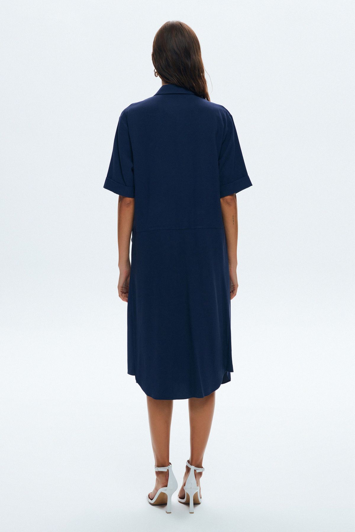 Love My Body-Pocketed Shirt Dress 5
