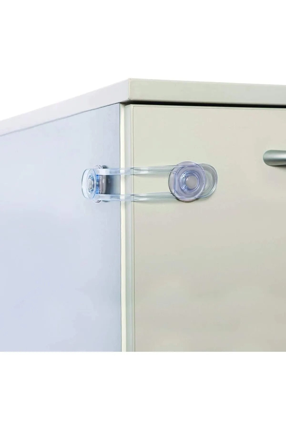 İdeal Baby 5'er Adet Mandallı Ve Uzun Çok Amaçlı Dolap Çekmece Beyaz Eşya Koruyucu Çocuk Kilidi fotoğrafı 2 (önizleme)