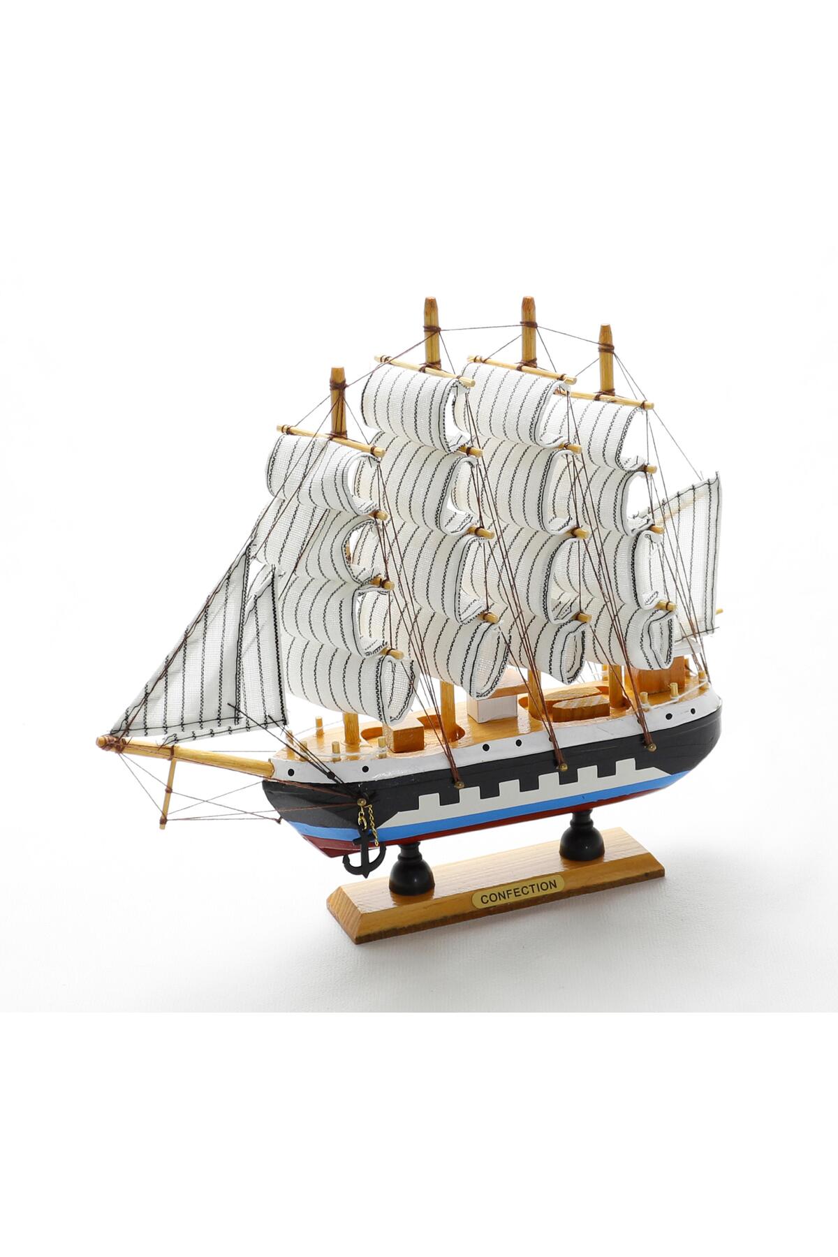 T.Concept-Handmade Wooden Model Ship 40 cm Assortment 7