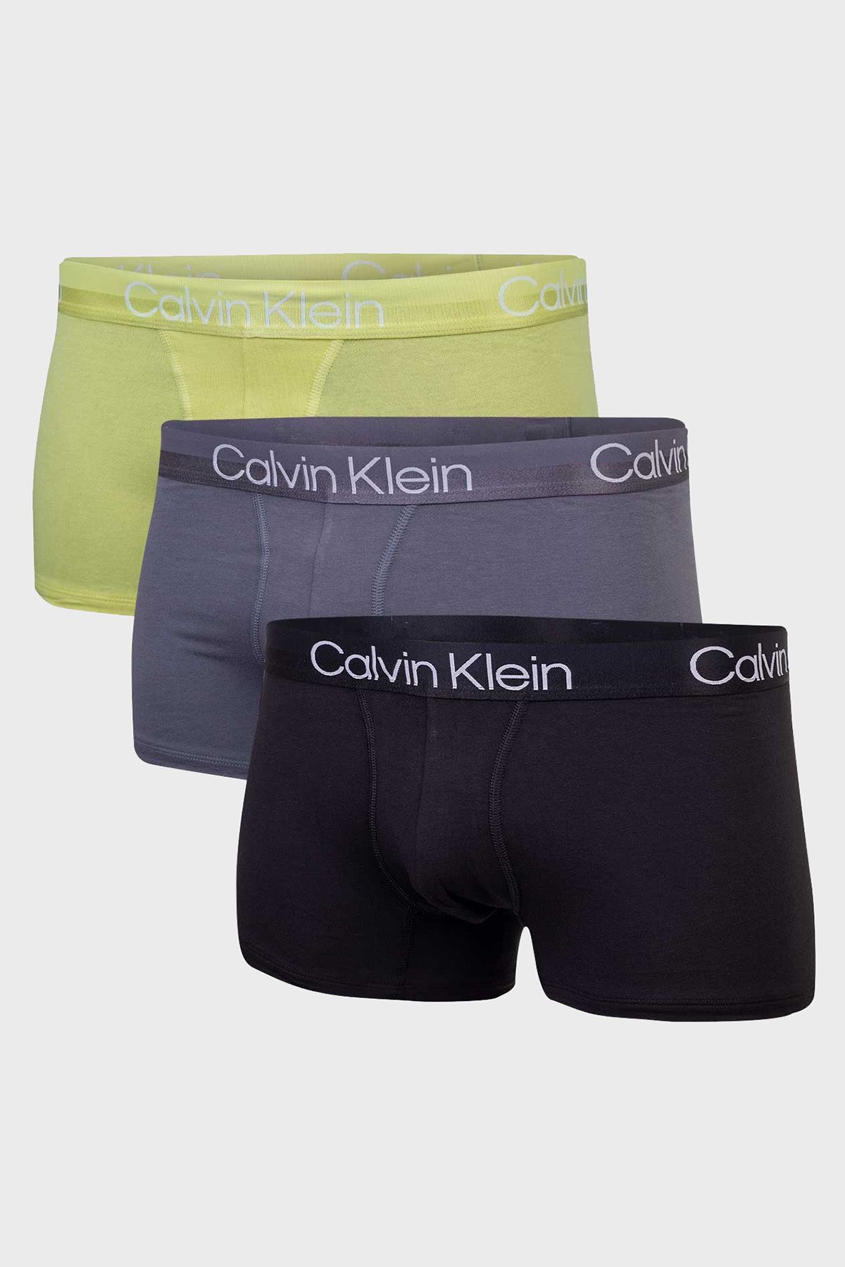 Calvin Klein Boxer Shorts Gray Patterned Trendyol