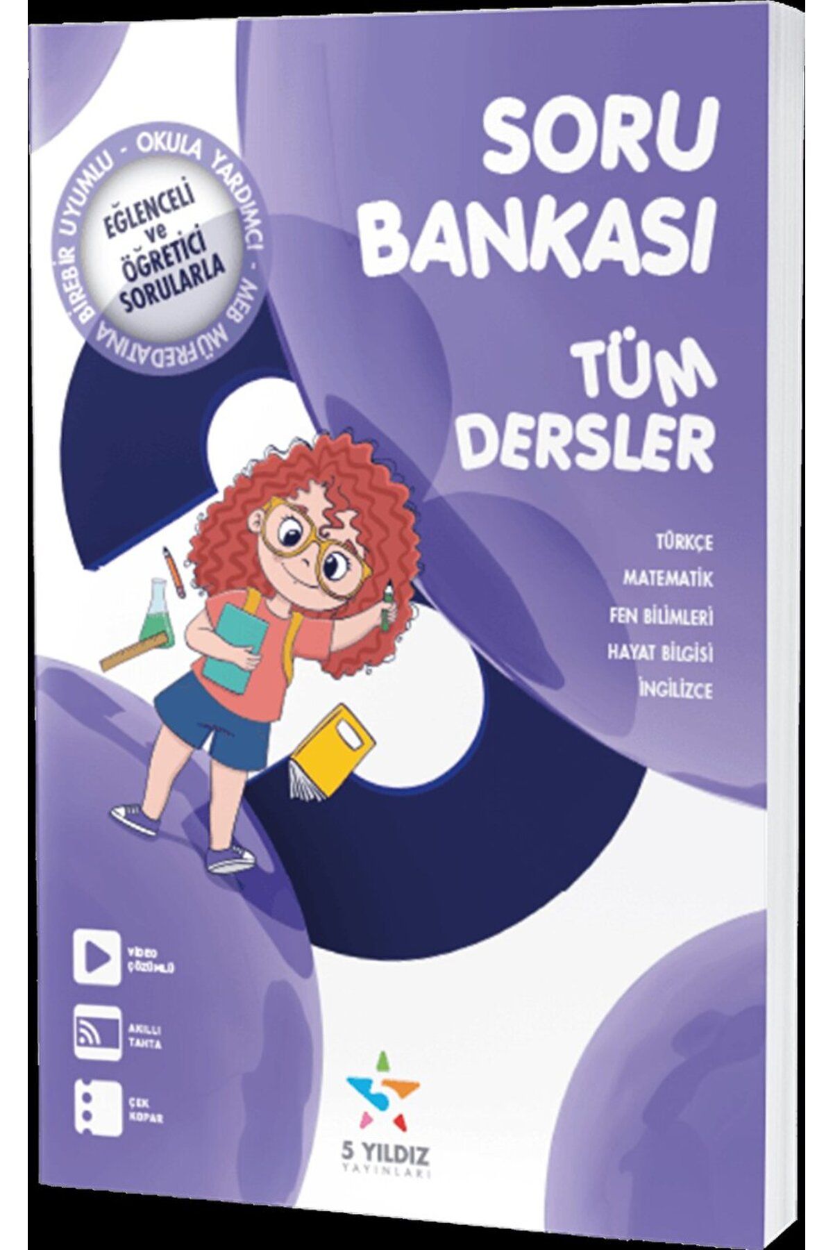 5 yıldız yayınları 3. Sınıf Tüm Dersler Soru Bankası / Özge Ülkü / 5 Yıldız Yayınları / 9786257839594
