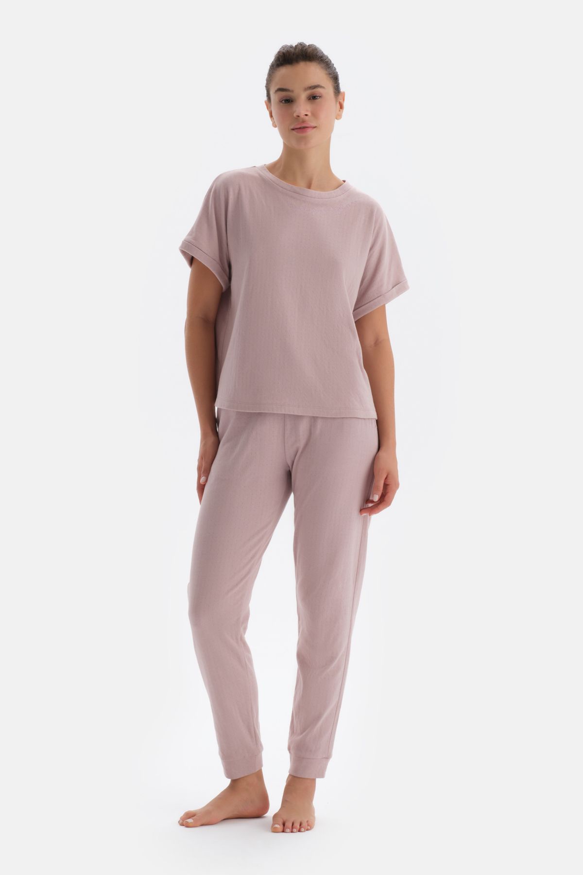 Light pink sales jogger set
