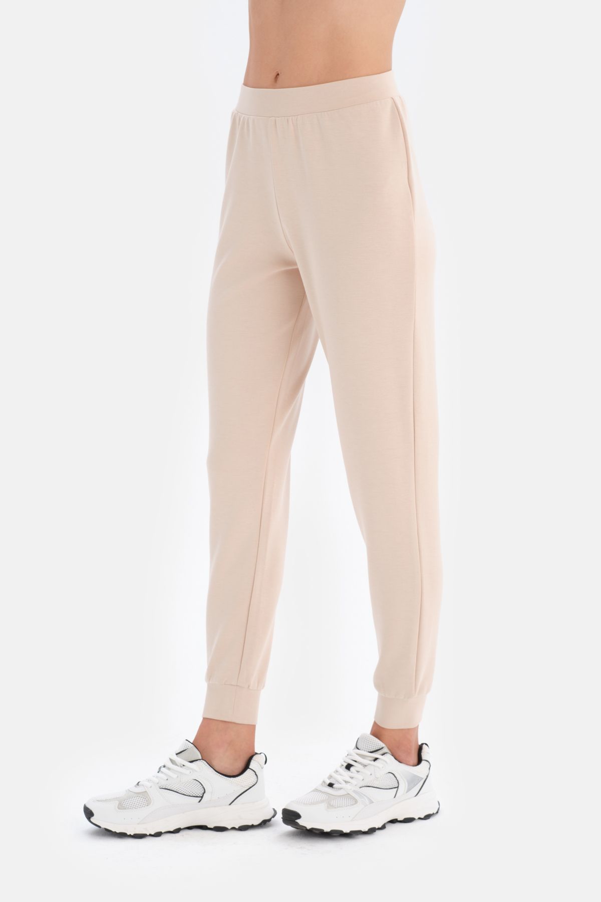 Dagi-Ecru Jogger Leg Sweatpants 4