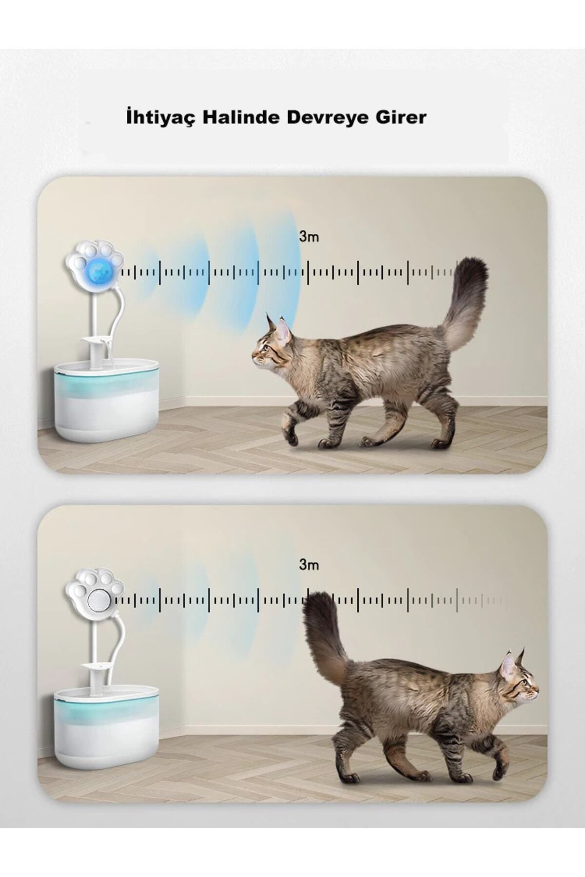DailyTech-Infrared - Cat Water Spring Fountain with Smart Motion Sensor 5