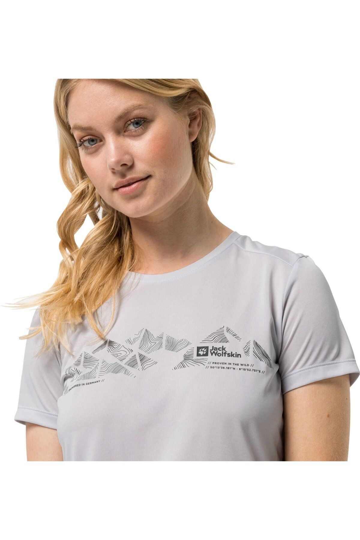 Jack Wolfskin CROSSTRAIL GRAPHIC T W WHITE Women s Tshirt