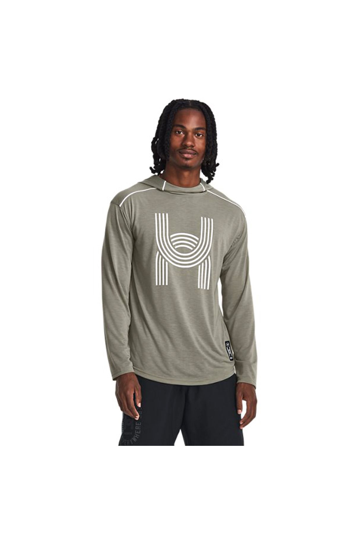 Under Armour Sports Sweatshirt Green Regular fit Trendyol