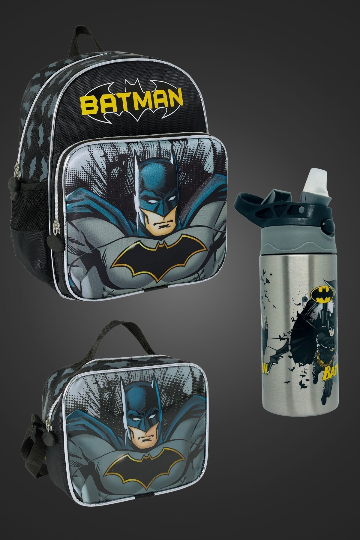 Batman school bag hotsell and lunch box