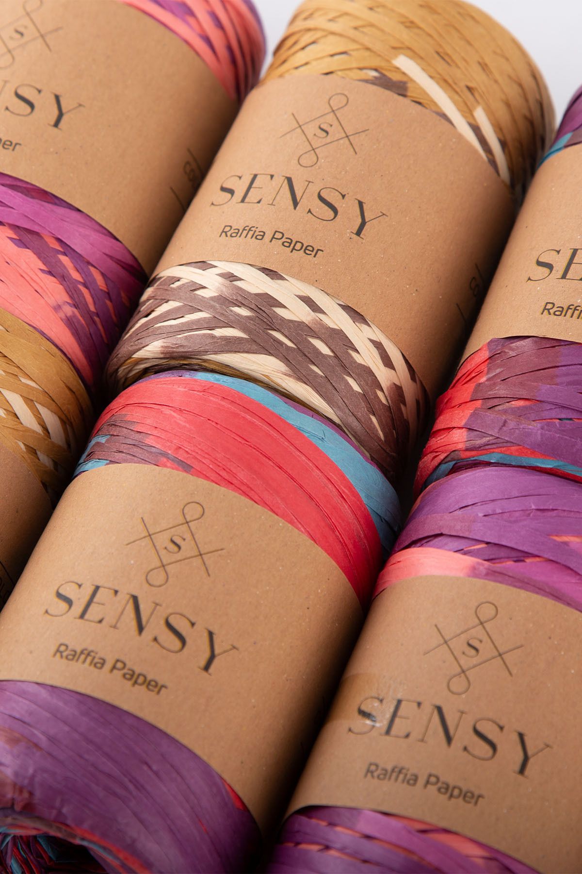 SENSY-Premium Multi-Colored Multi Marbled 290 Meters Raffia Thread Bag Thread Raffia Thread Paper Thread Suppla Thread 3