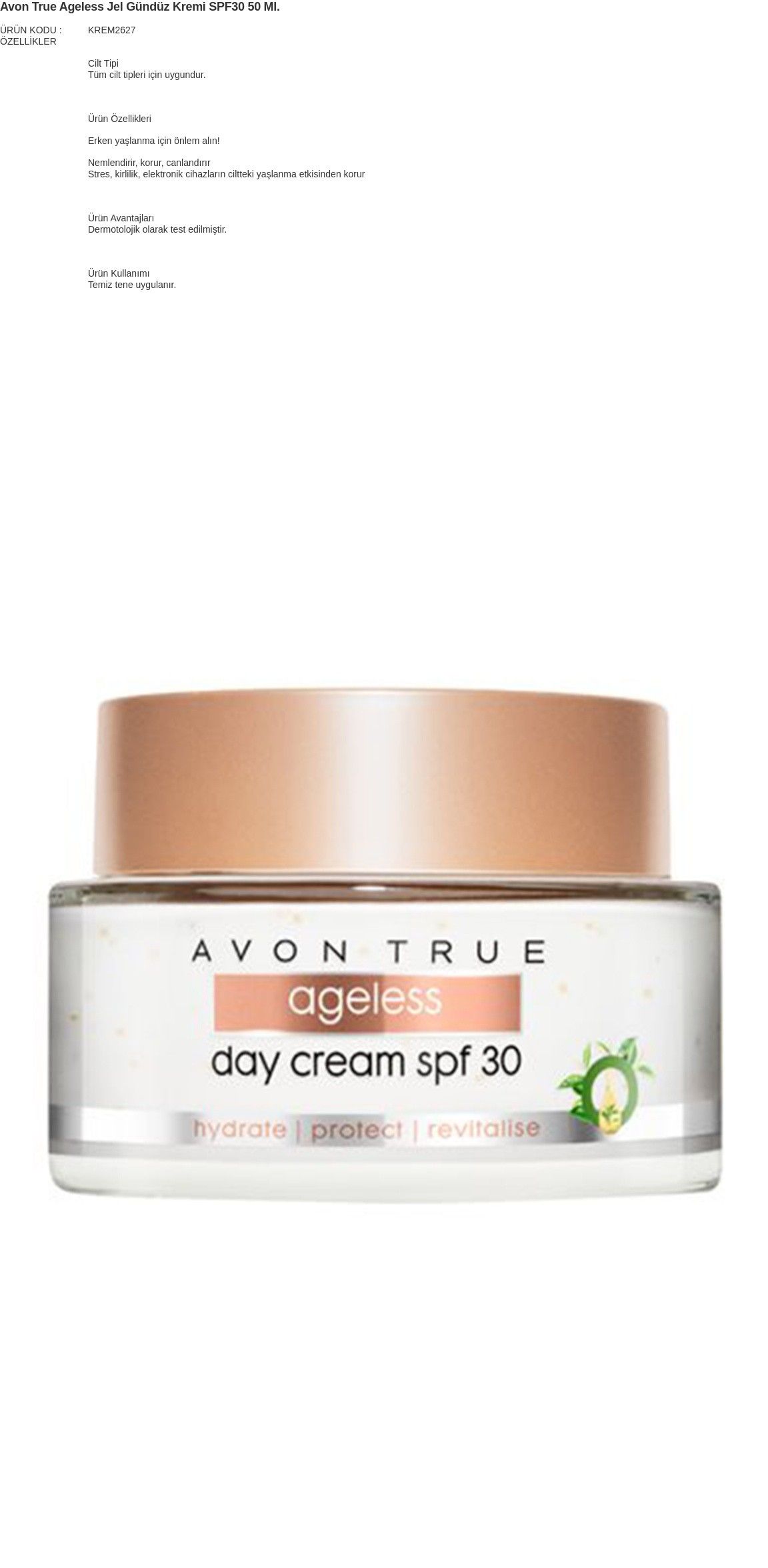 avon true ageless day cream spf 30