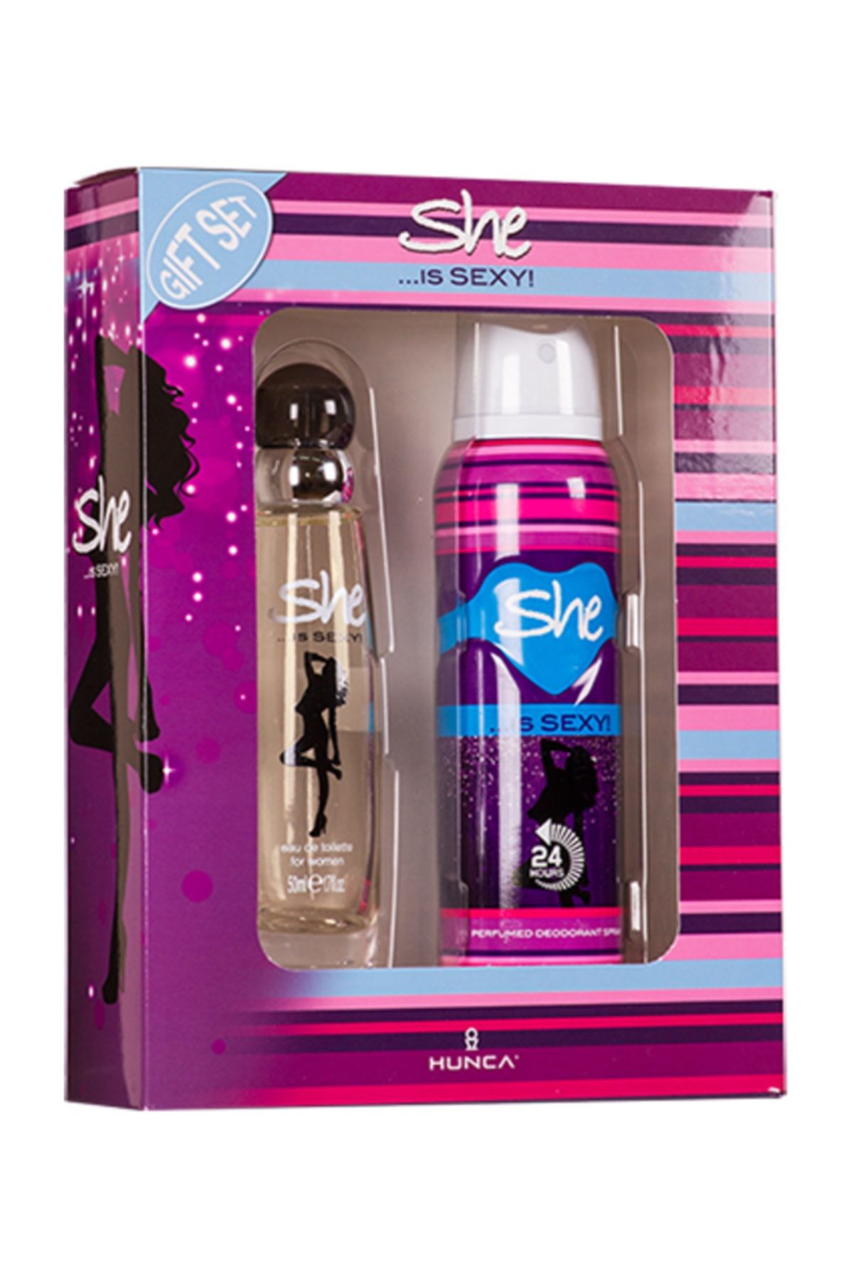 ست دئودورانت زنانه سکسی 50 میلی لیتری EDT + 150 میلی لیتری She