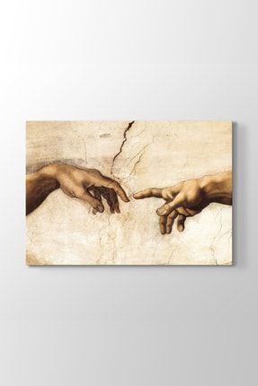 Michelangelo - Creation of Adam Tablosu (Model 1) - (ÖLÇÜSÜ 100x70 cm) BS-103__model_1