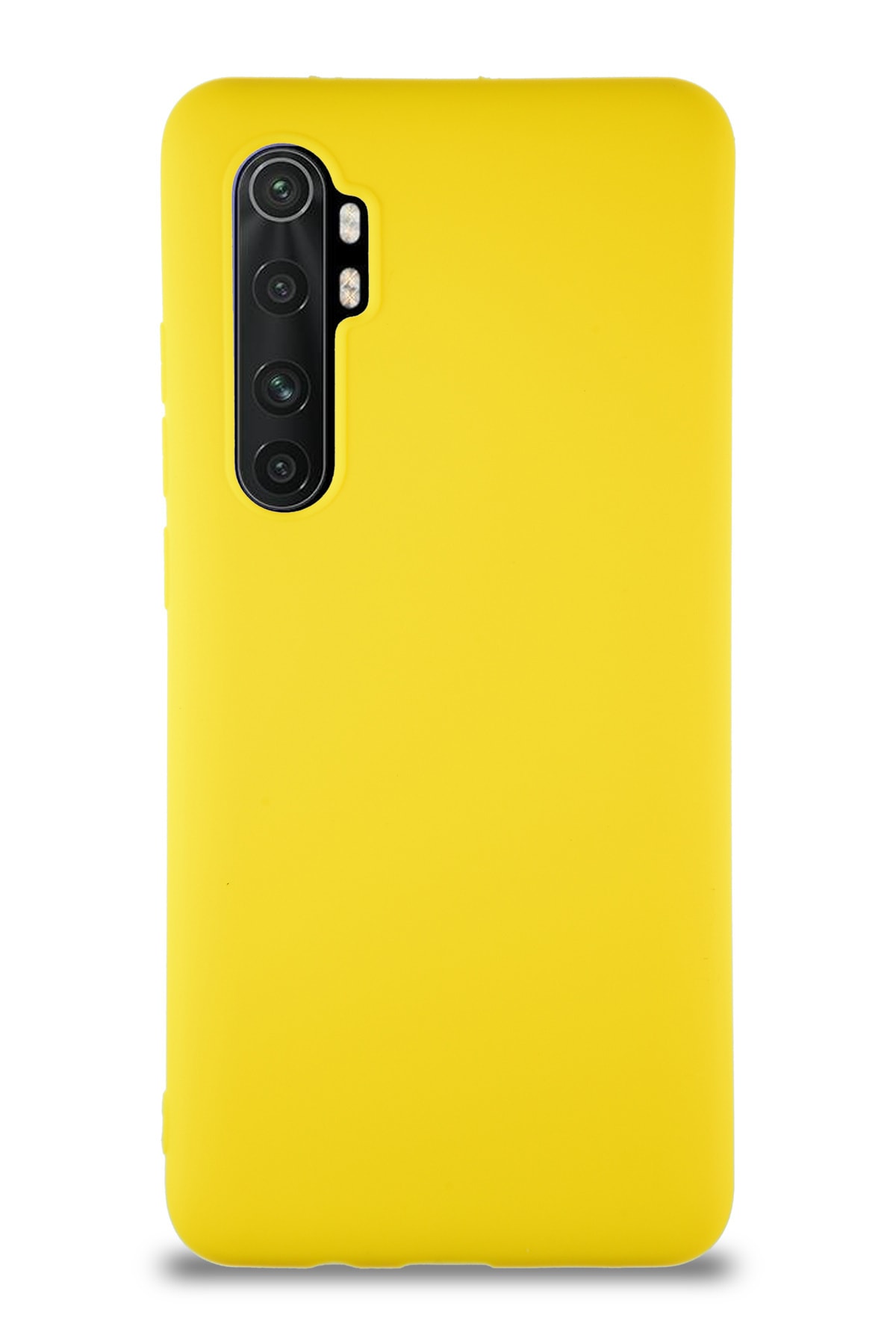 Xiaomi Mi Note 10 Lite Soft Premier Renkli Silikon Kapak - Sarı