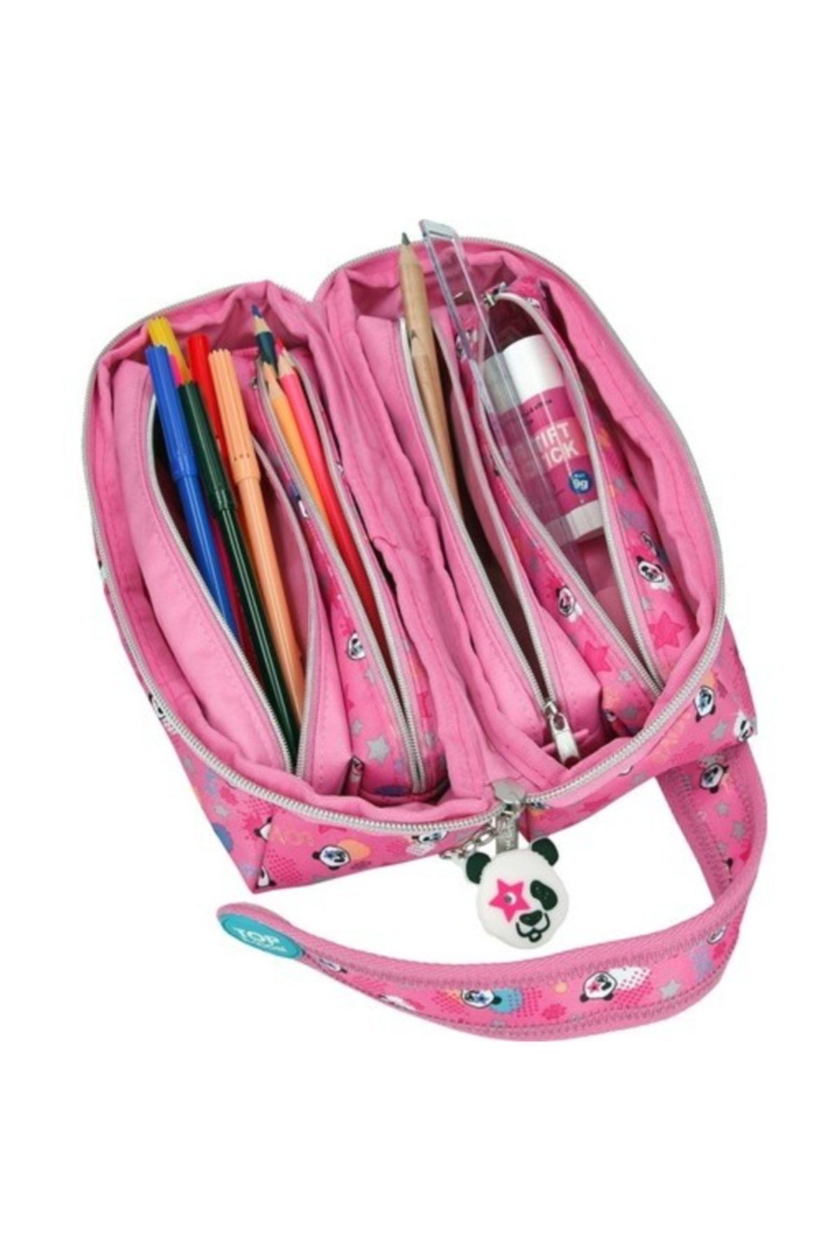 Top Model-Panda Design Compartmented Pencil Case 2