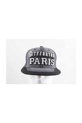 City Paris Pamuklu Unisex Hiphop Cap Şapka Siyah FO CAP 007