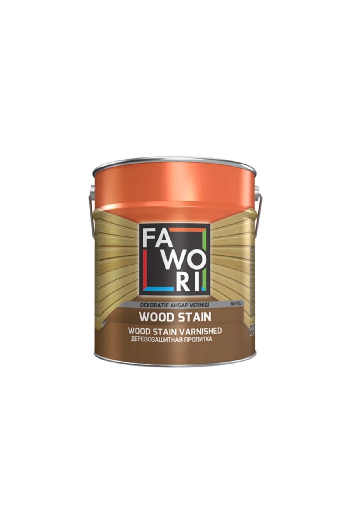 Fawori Wood Stain Vernikli Ahşap Koruyucu 2,5 Lt Burma