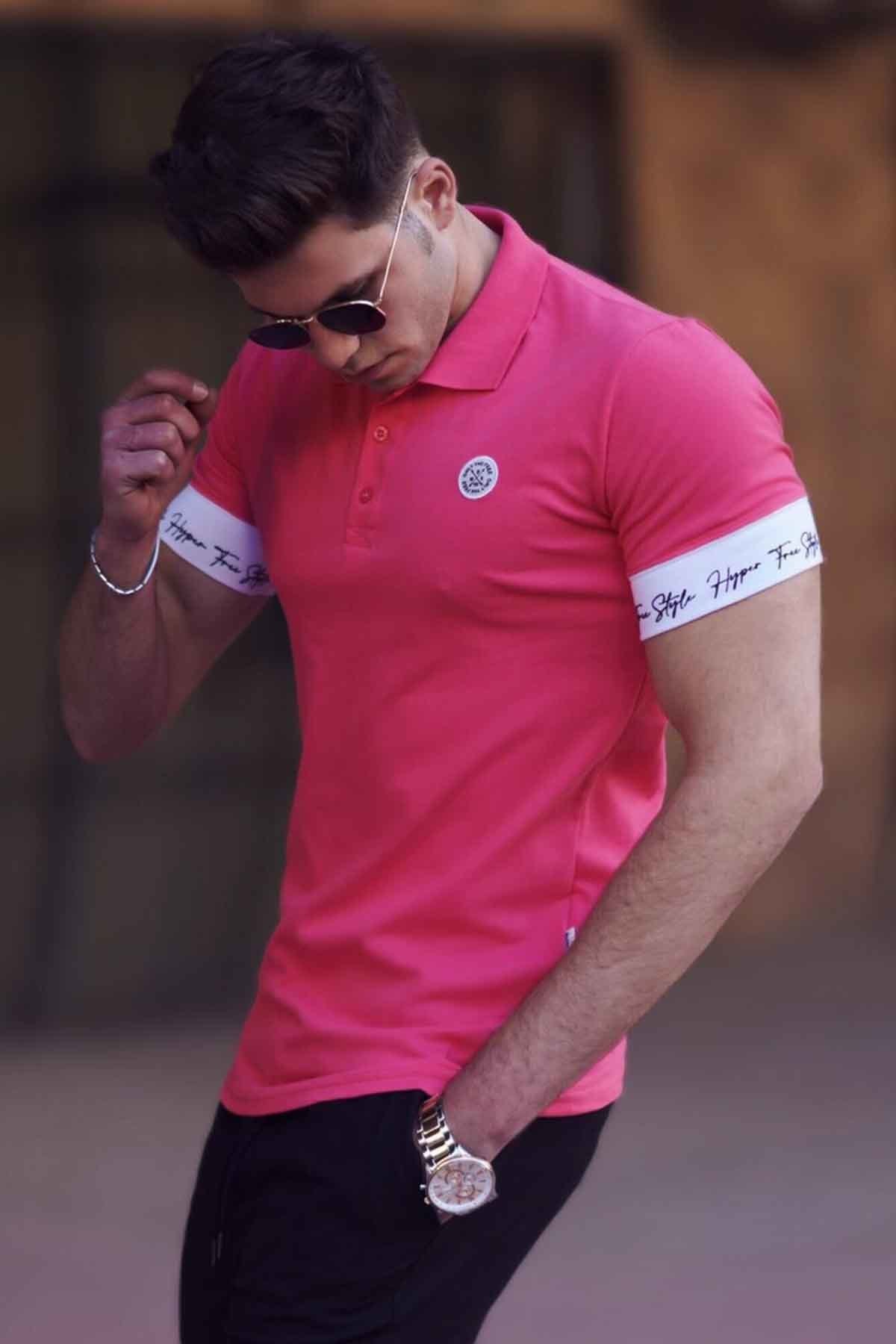 Madmext Poloshirt Rosa Regular Fit Fast ausverkauft