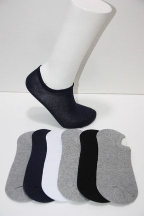 Erkek 6 Çift Düz Basic Görünmez Patik Çorap PR166