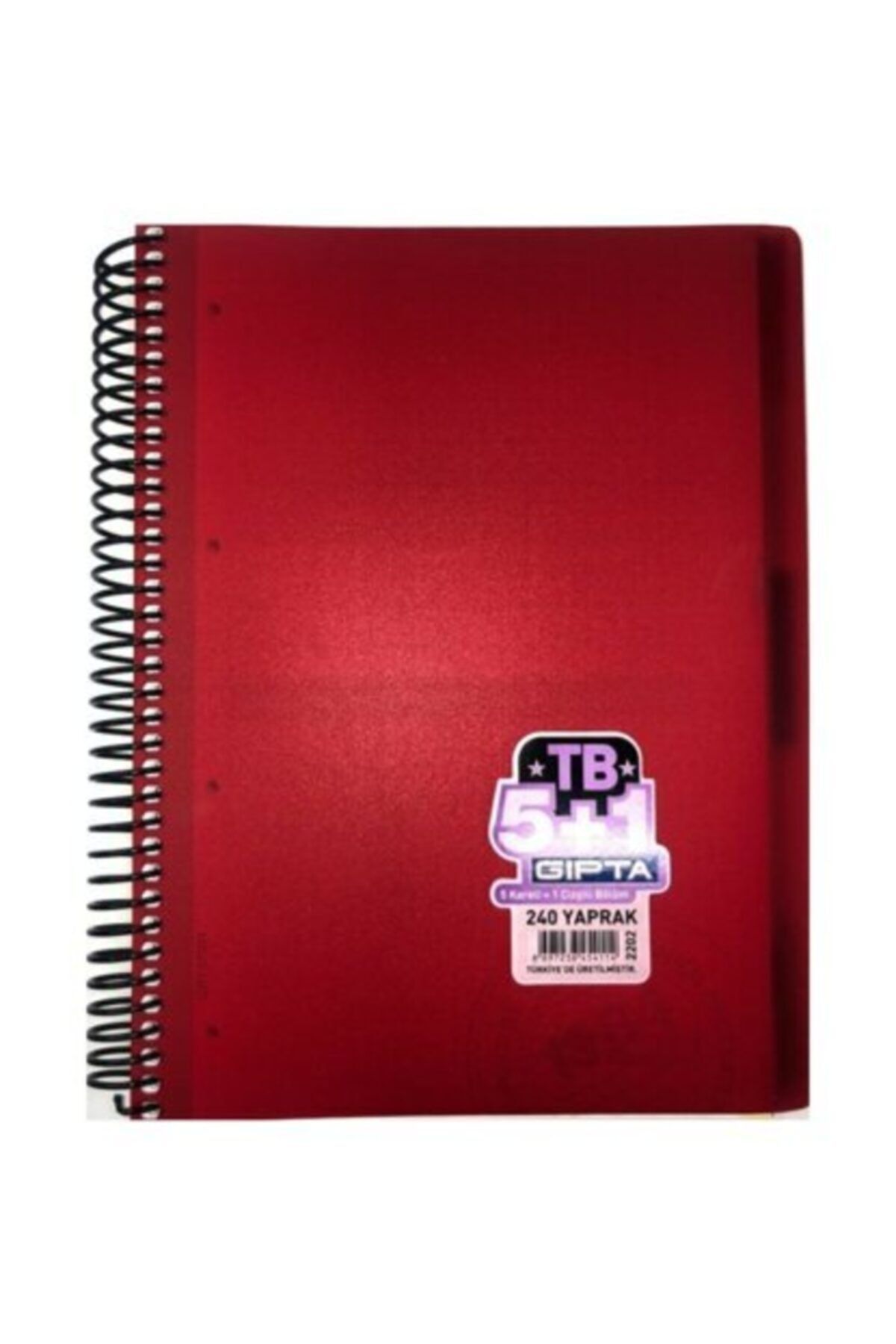 Gıpta-Tb Separator Notebook Pp Cover A4 5+1 240 Sheets 1