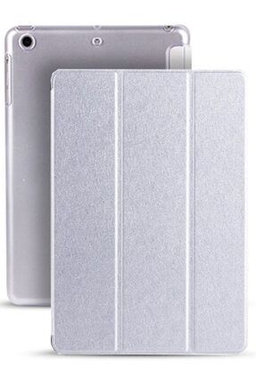 Apple Ipad 6. Nesil 9.7 Inç A1893 A1954 Kılıf Renkli Standlı Uyku Modlu Smart Cover Gümüş HC276