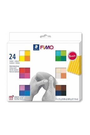 Fimo Soft Polimer Kil Seti 25 Gr X 24 Renk Basic 8023 C24-1
