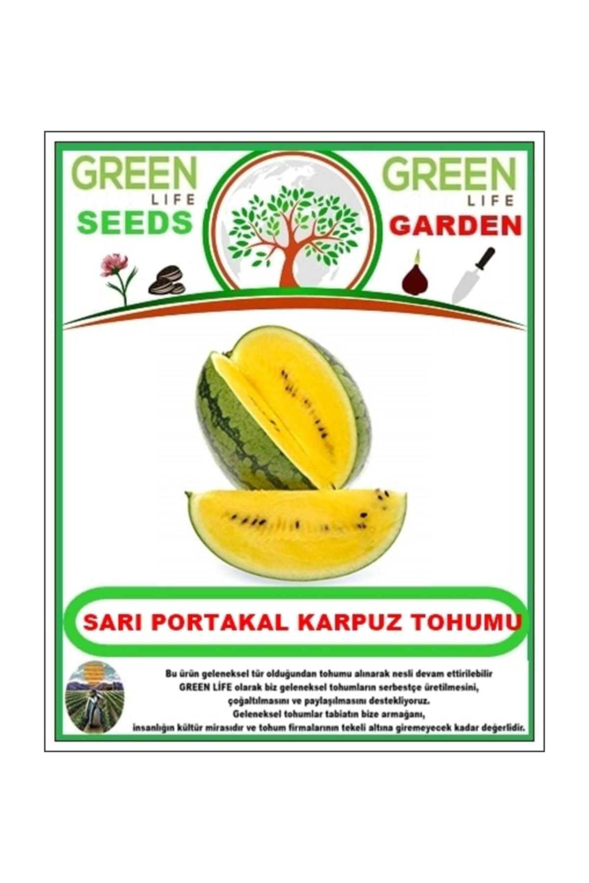 bahce life sari portakal karpuz tohumu fiyati yorumlari trendyol